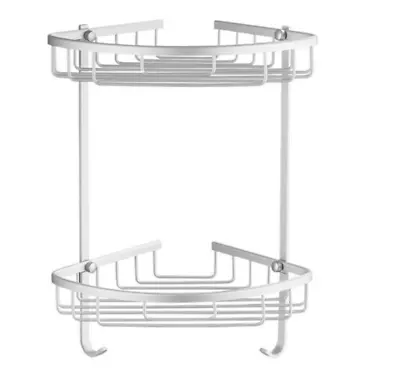 2 Tier Shower Caddy Shelf Bathroom Bath Organizer Holder Corner Rack Storage  • $15.99