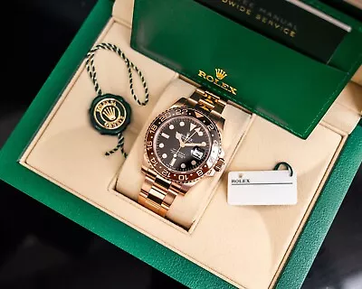 Rolex GMT-Master II Root Beer Everose Gold 126715CHNR 2019 No Reserve • £25500