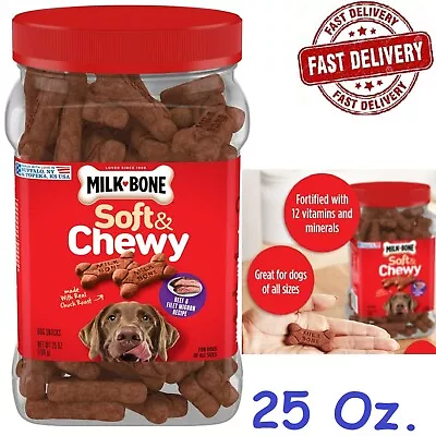 Milk-Bone Soft And Chewy Dog Treats Beef & Filet Mignon Recipe With Chuck Roast • $22.49