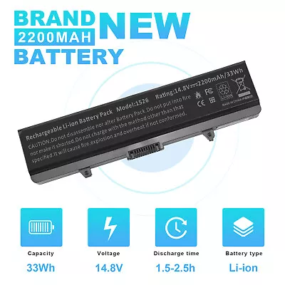 ✅Battery For Dell Inspiron 1525 1526 1545 1546 0GW240 RN873 RU573 X284G 312-0625 • $13.99