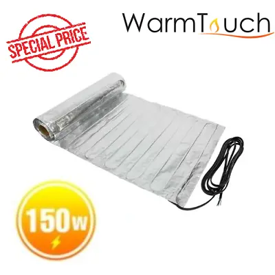 All Sizes 150W Foil Electric Underfloor Heating Mat Thermostat Carpet Laminate • £39.99