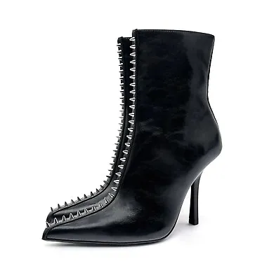 Zara Studded High Heel Ankle Boots - NEW W/ TAGS - Size EU40 US 9 • $26