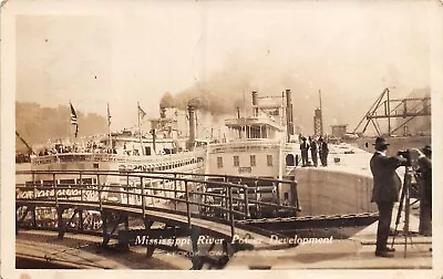 RPPC Mississippi River Power Development Keokuk Iowa 1913 Photo Postcard • $65