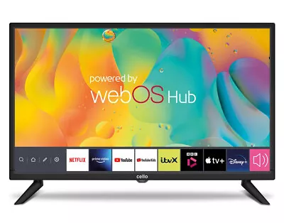 £199.99 • Buy Cello 24 Inch Smart 12v 24v TV WiFi Freeview Play Freesat CARAVAN TV 2023 Model
