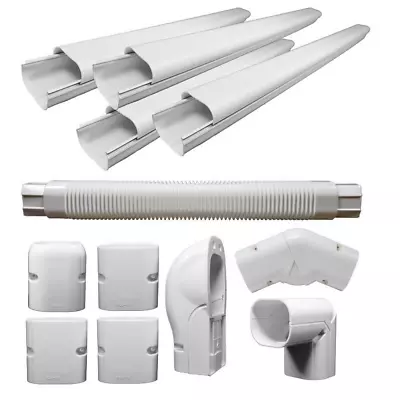 PVC Line Cover Set Mini Split Parts Air Con Heat Pumps Accessories 4 X 3 Inch • $112.95