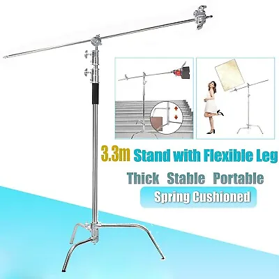 Heavy Duty Support Studio Reflector Light C Stand With Boom Arm Grip Head New • $150