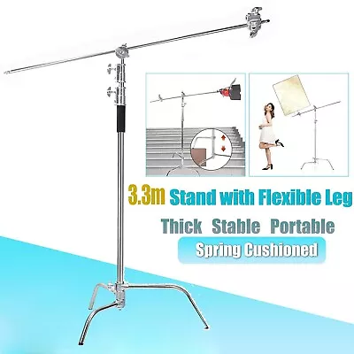 Heavy Duty Support Studio Reflector Light C Stand With Boom Arm Grip Head New • $150