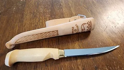 Marttiini No. 610010C Basic Filleti 10 Fillet Knife With Leather Sheath • $20