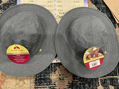 $19.99 • Buy 2 X Solar Escape UV Explorer Boonie Adjustable Hat UPF 50 O/S Heathered Denim