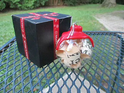 Maker's Mark Whiskey Whisky Red Wax Dipped Glass Globe Ball Holiday Ornament NEW • $14.99