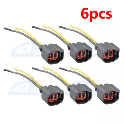 $8.69 • Buy 6pcs EV6 EV14 USCAR Fuel Injector Connector Pigtail Harness For Dodge LS2 LS3