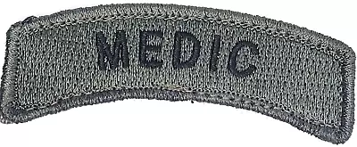 MEDIC  Arc Shape ACU DARK GREY  Tactical Hook Embroidered Patch TAB • $4.99