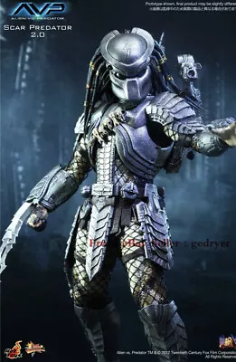 New Hot Toys 1/6 AVP Alien Vs Predator Scar Predator Ver. 2.0 MMS190 • $999