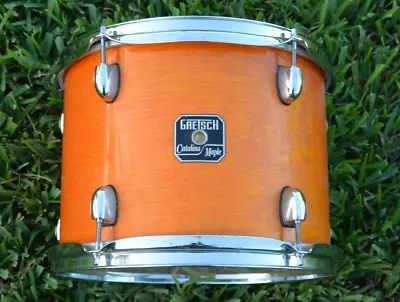 GRETSCH 12  CATALINA MAPLE TOM In AMBER GLOSS For YOUR DRUM SET! LOT J446 • $333.76