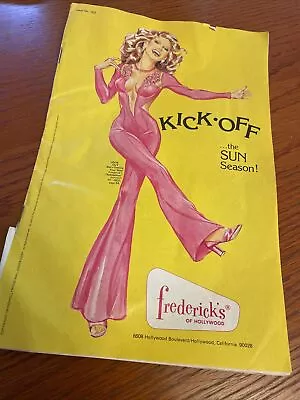 70s Frederick’s Of Hollywood Lingerie Summer Catalog Issue 763  Cover Damage • $31.50