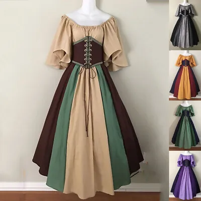 £8.67 • Buy Womens Renaissance Medieval Victorian Vintage Fancy Dress Gothic Cosplay Costume