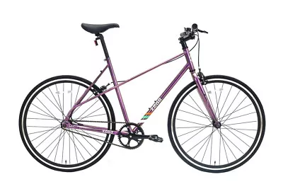 Zega Mixte Single Speed Bicycle CrMo 700 Urban City Commuter Bike Purple 10.40 K • $579