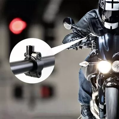 8MM 7/8  Dual Sport Motorcycle Handle Bar Mirror Mount Holder Clamp Adaptor • $5.99