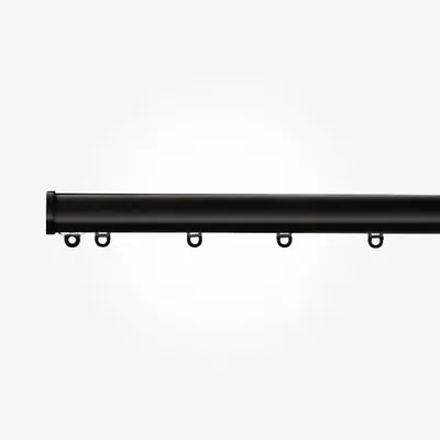 Curtain Track - Heavy Duty Aluminium - Made To Measure - Custom Length - Black • £193.04