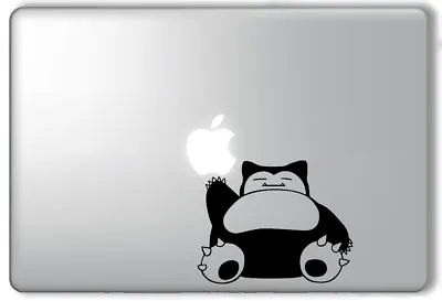 Snorlax Reaching For Apple Pokemon - Apple Macbook Laptop Vinyl Sticker Decal • $8.99