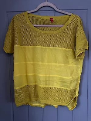 Miss Captain Yellow Ladies Top Size T2 (12) V7 • £1.99