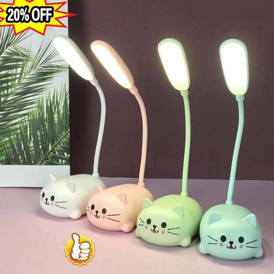 $7.46 • Buy Mini USB Table Lamp Adjustable Rechargeable LED-Table Lamp-Cartoon Night-Light-