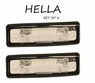 NEW For BMW E23 733i E28 528e E30 318i License Plate Light Set Of 2 Hella OEM • $28.97