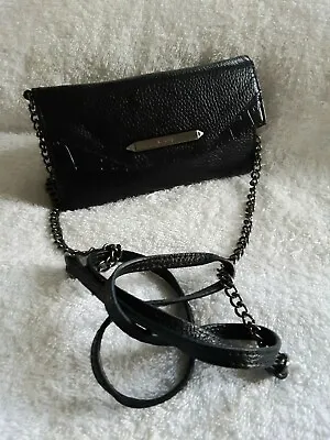 $39.99 • Buy Treesje Women Black Leather Crossbody Bag One Size.