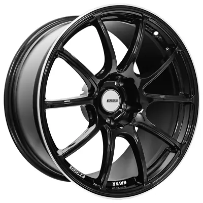 18x9.5/10.5  Flow Formed Bavar Racing BVR02 Gloss Black With Diamond Cut (P02) • $699