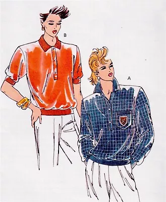 Women's Collared Tops Vintage Kwik Sew Sewing Pattern 1888 UNCUT Sizes XS-XL • $8