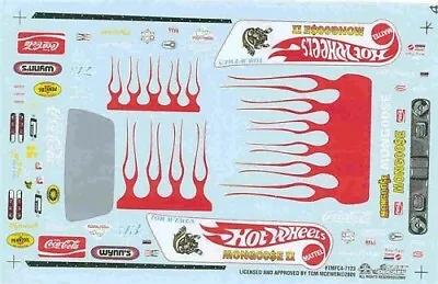 Slixx 7123 Hot Wheels Mongoose II Duster F/C-Tom McEwen Drag Decal • $13.50