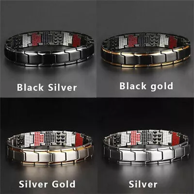 Men Women Therapeutic Energy Healing Magnetic Bracelet Therapy Arthritis Jewelry • $4.02