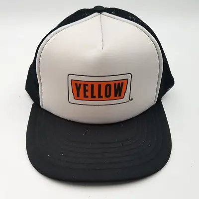 Vintage YELLOW TRUCKING CO Snapback Mesh Trucker Hat • $14.40