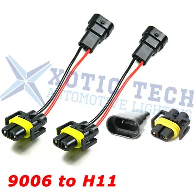 9006 Socket To H11 Headlight Fog Light Bulbs Conversion Connector Wiring Harness • $7.49