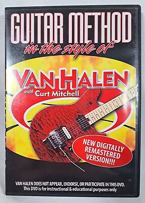 Guitar Method In The Style Of Van Halen DVD 2004 Remastered Curt Mitchell Learn • $11.66