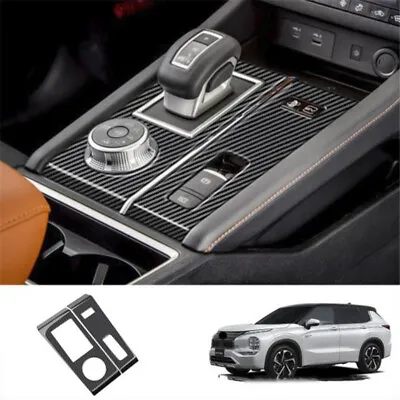 $66.97 • Buy Carbon Fiber Gear Shift Box Panel Cover Trim For Mitsubishi Outlander 2022 2023