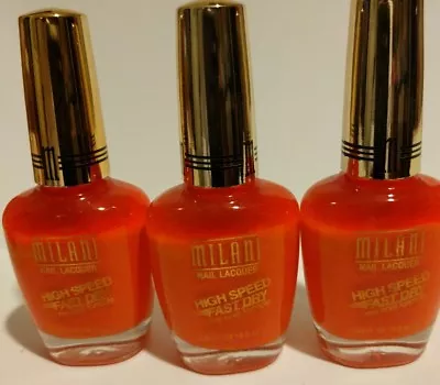 Milani High Speed Fast Dry Nail Lacquer 05 Jiffy Orange  • $12