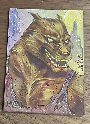 NEW BEE URBAN LEGENDS Werewolf SKETCH Bella Rachlin GG • $84.99