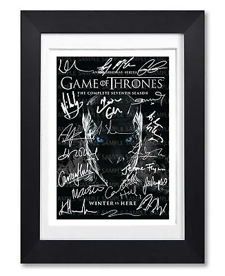 Game Of Thrones Cast Signed Poster Series Season Print Photo Autograph Gift • £14.99