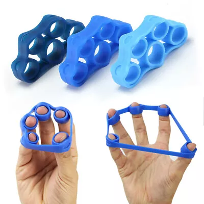 $6.97 • Buy 2X Band Finger Hand Exerciser Strengthener Wrist Forearm Grip Trainer Resistance