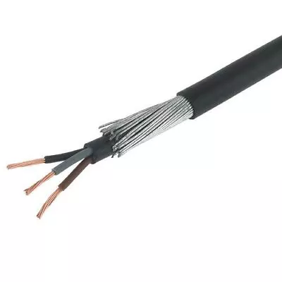 10mm 3 Core SWA Steel Wire Armoured XLPE Electrical Cable - Underground Ducting • £36.85