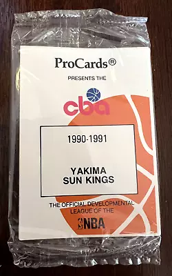 1990-91 Pro Cards Cba Yakima Sun Kings Unopened Set Factory Sealed Nm-mt • $20