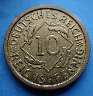 Germany 10 Reichspfennig 1932 A As Shown. • £5.50
