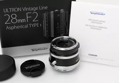 VOIGTLANDER ULTRON Vintage Line 28mm F2 Aspherical Type I Lens VM-Mount Manual • $634.80