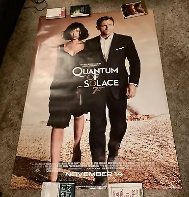 Quantum Of Solace James Bond 007 Daniel Craig Olga Kurylenko Bus Shelter Poster  • $350