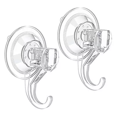 VIS'V Suction Cup Hooks Small Clear Heavy Duty Vacuum Suction Cups With Hooks... • $9.10