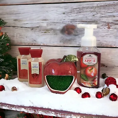 Ceramic Country Apple Sponge Holder + Bath Body Works Hand Soap & Body Lotions • £27.95