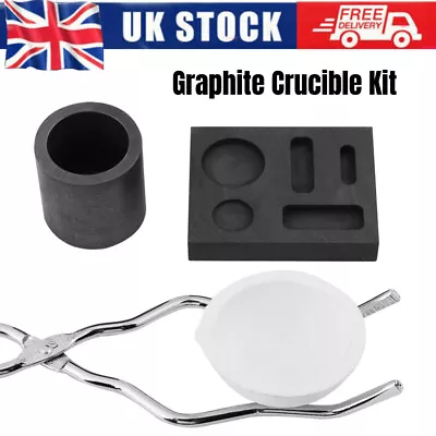 £14.99 • Buy Graphite Furnace Casting Foundry Crucible Smelting Bowl Tongs Melting Tools Set