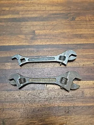 K205- 2 Antique Double End Adjustable Wrenches For Restore - CRESCENT & SCHOLLER • $5