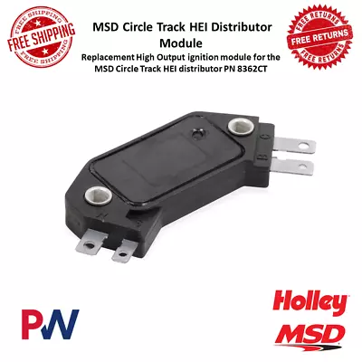 MSD Circle Track HEI Distributor Replacement High Output Ignition Module #88362 • $106.09